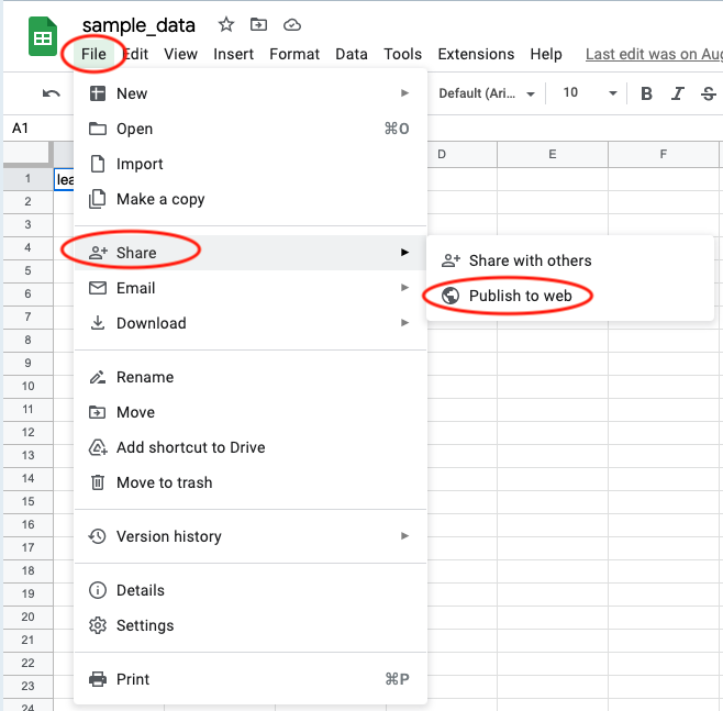 Saving your data as a .csv file