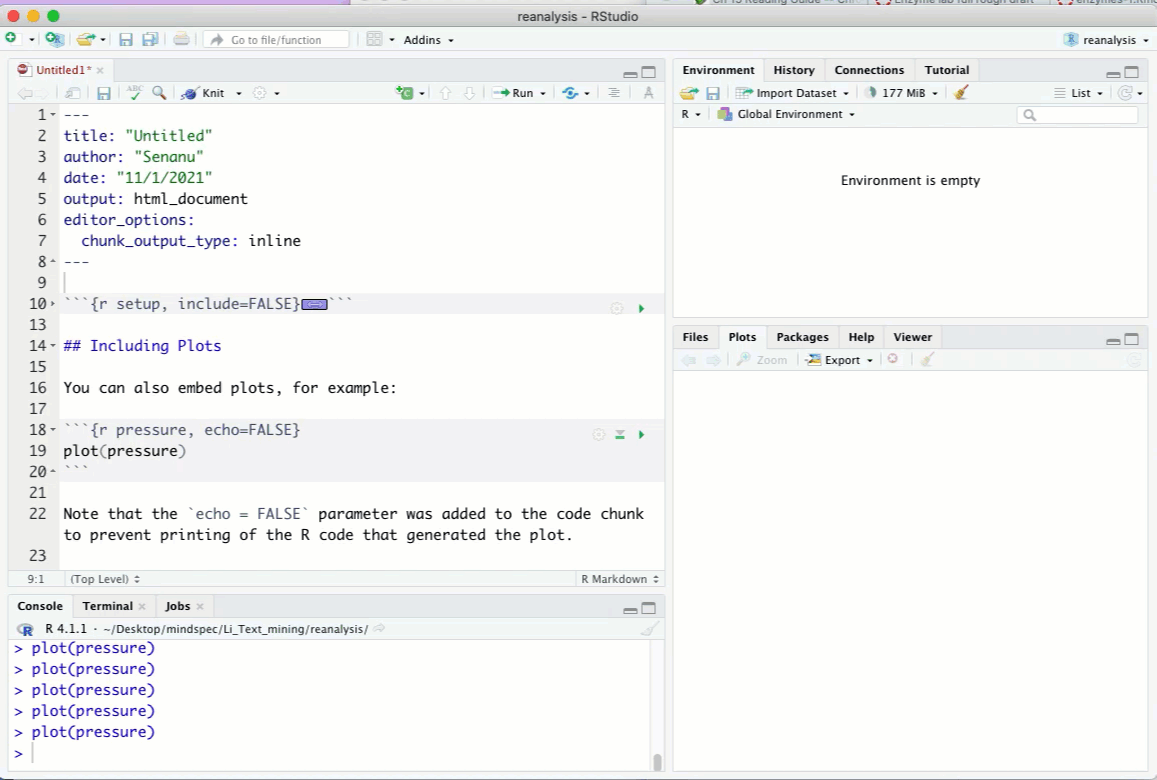 Getting RStudio to output figures to the viewer pane.